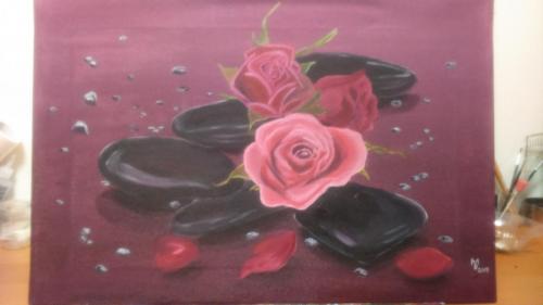 DSC 1693Rosen auf Stoff